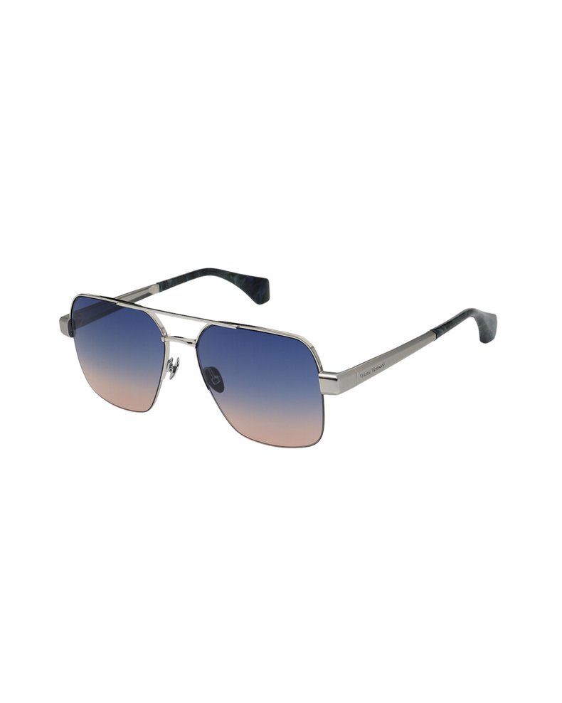 Cowboy Sunglasses Shiny Silver
