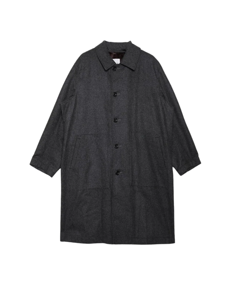 Super 120 Melton Balmacaan Coat