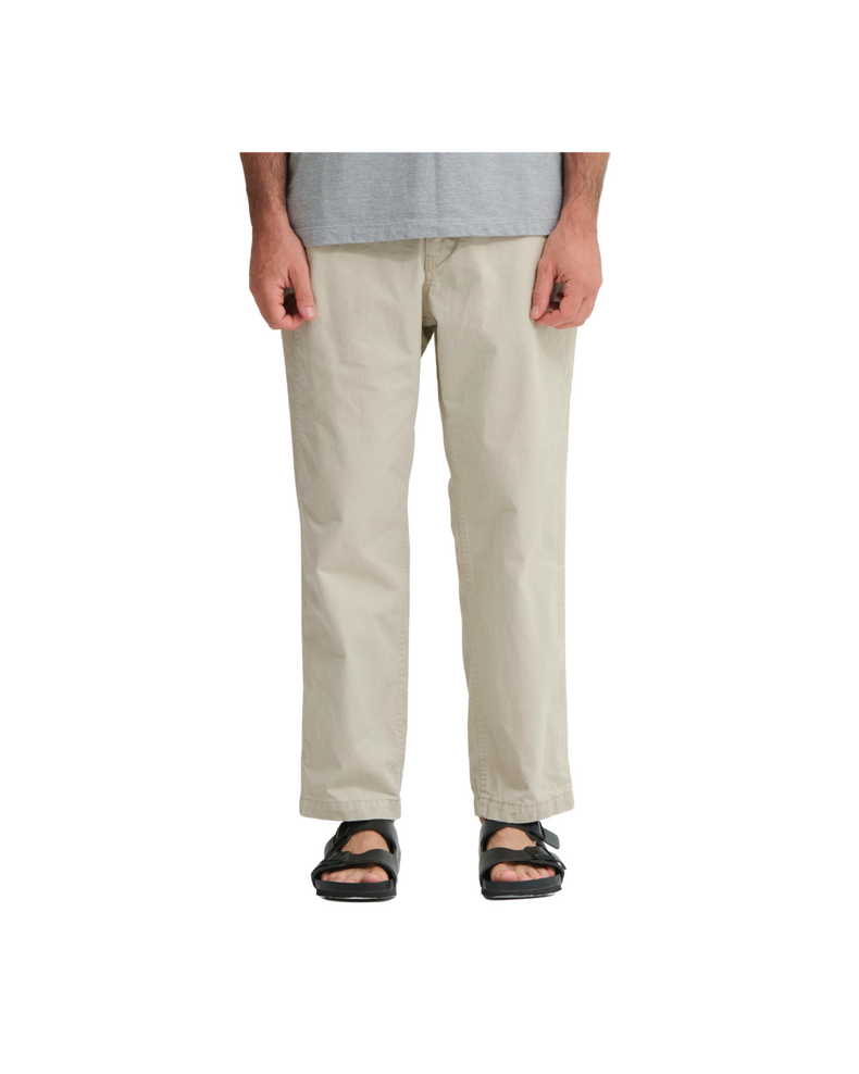 Cotton Chino Cloth Peg Top Pants