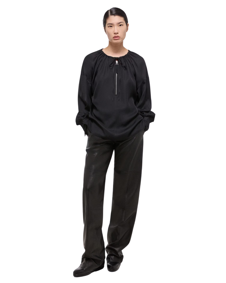 Drawstring Shirt Black