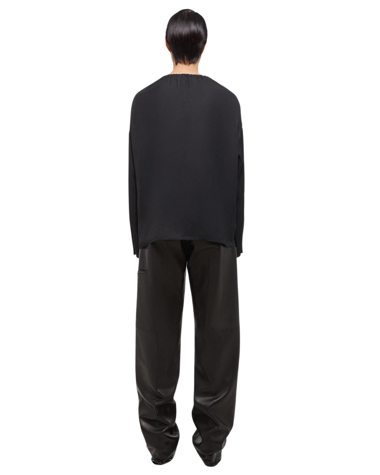 Drawstring Shirt Black