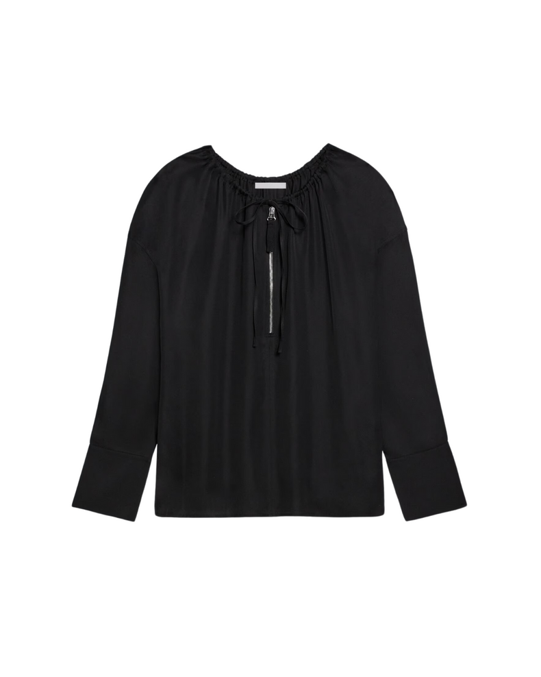 Drawstring Shirt Black