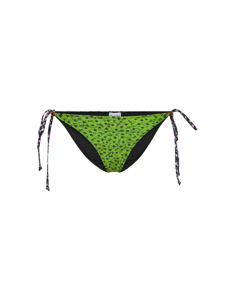 Recycled Printed Beads String Bikini Briefs