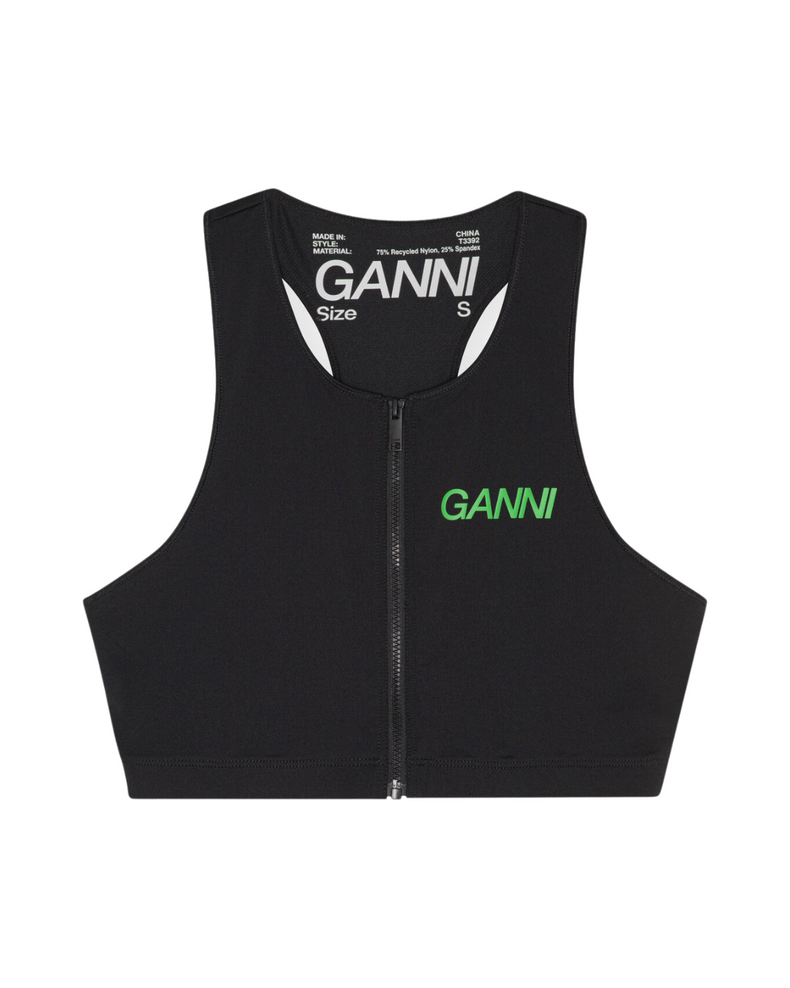 Active Racerback Zipper Top