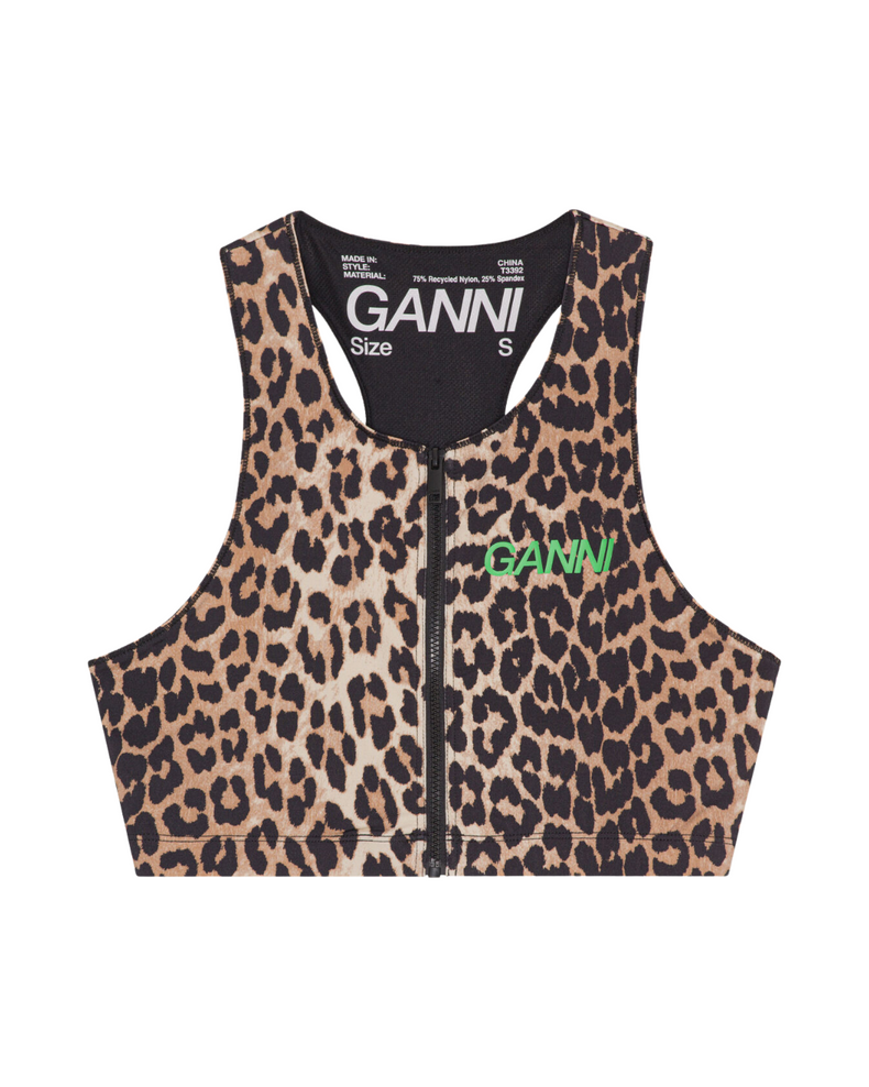 Active Racerback Zipper Top