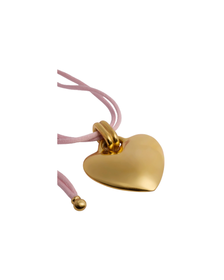 Heart Ribbon Necklace