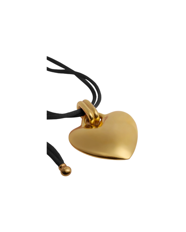 Heart Ribbon Necklace