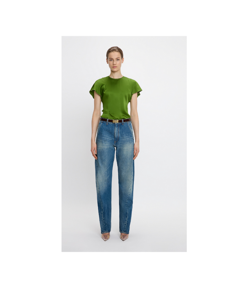 Twisted Low-rise Slouch Jean