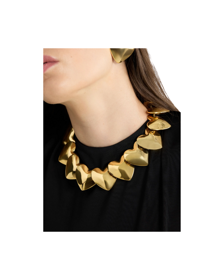 Multi Hearts Short Necklace