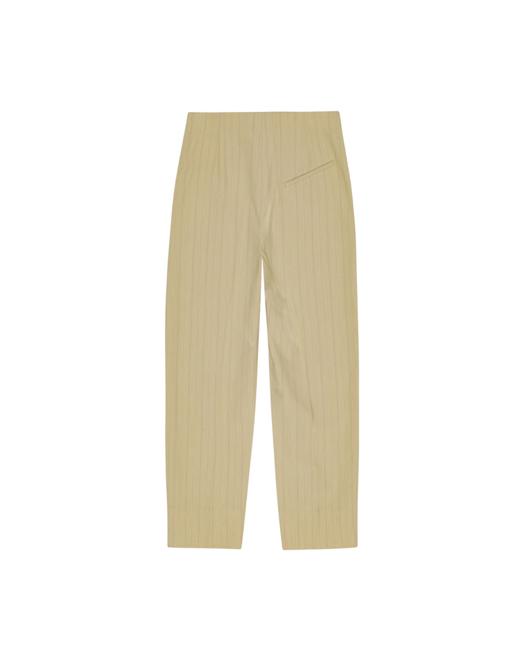 Stripe Suiting High Waist Pants