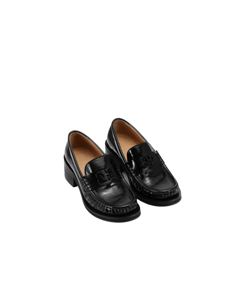 Butterfly Mid Heel Loafer Patent