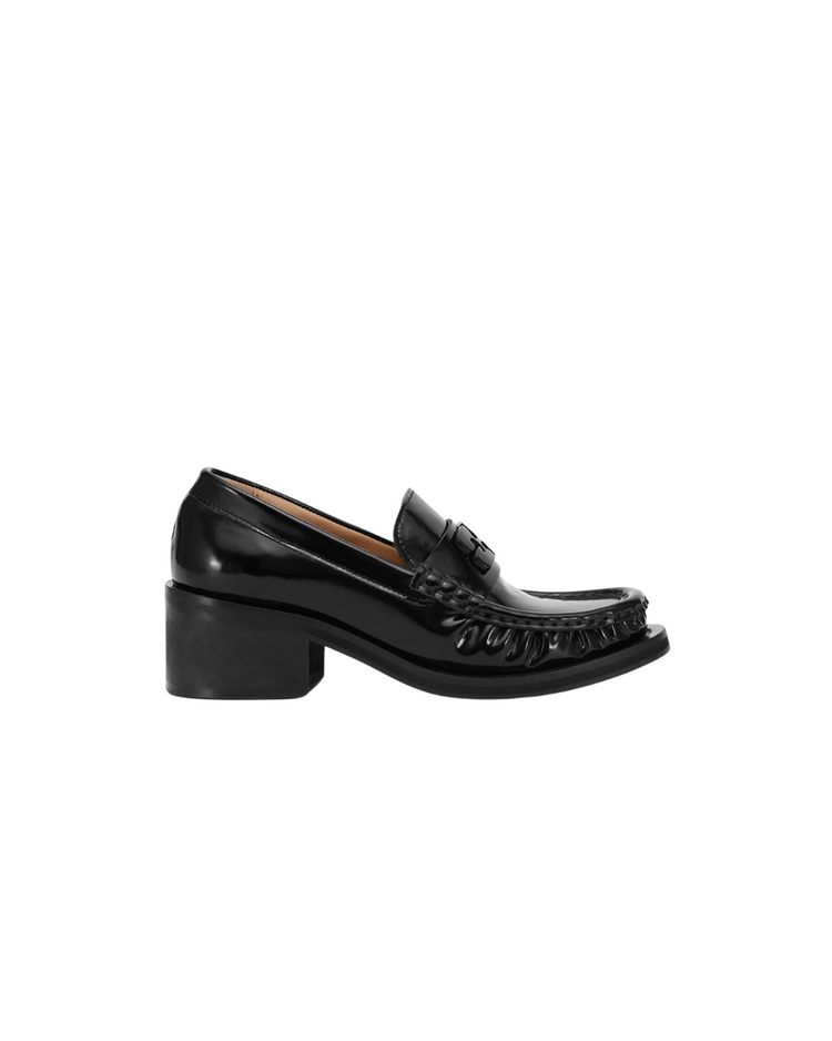 Butterfly Mid Heel Loafer Patent