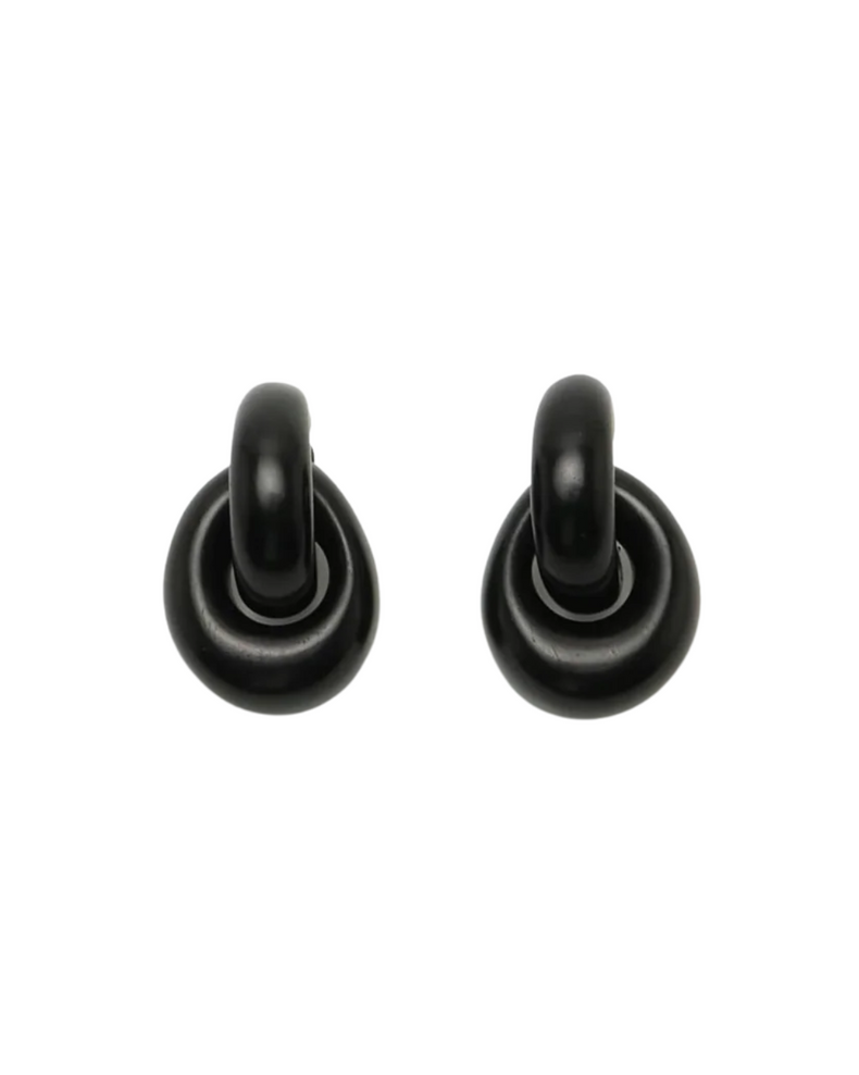 Havana Earrings Black
