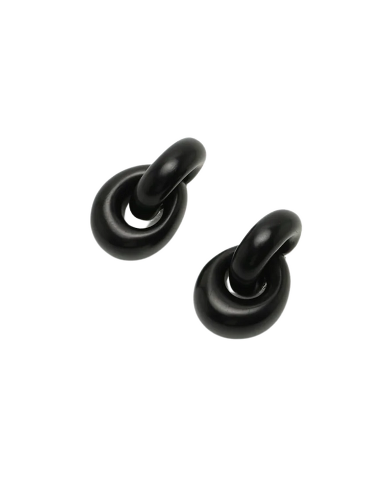 Havana Earrings Black