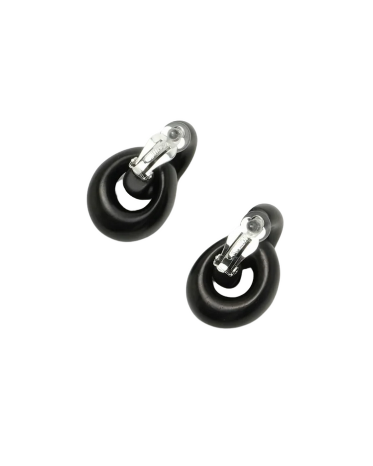 Havana Earrings Black