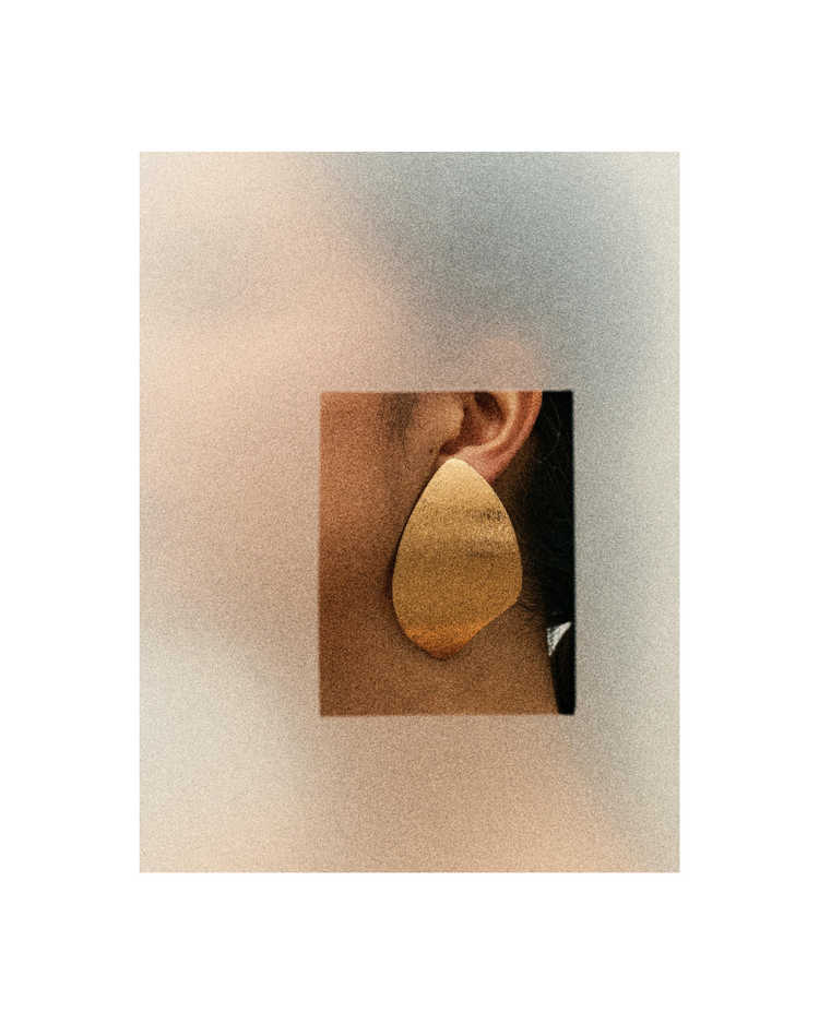 Lora Earrings: Acacia, Goldfoil