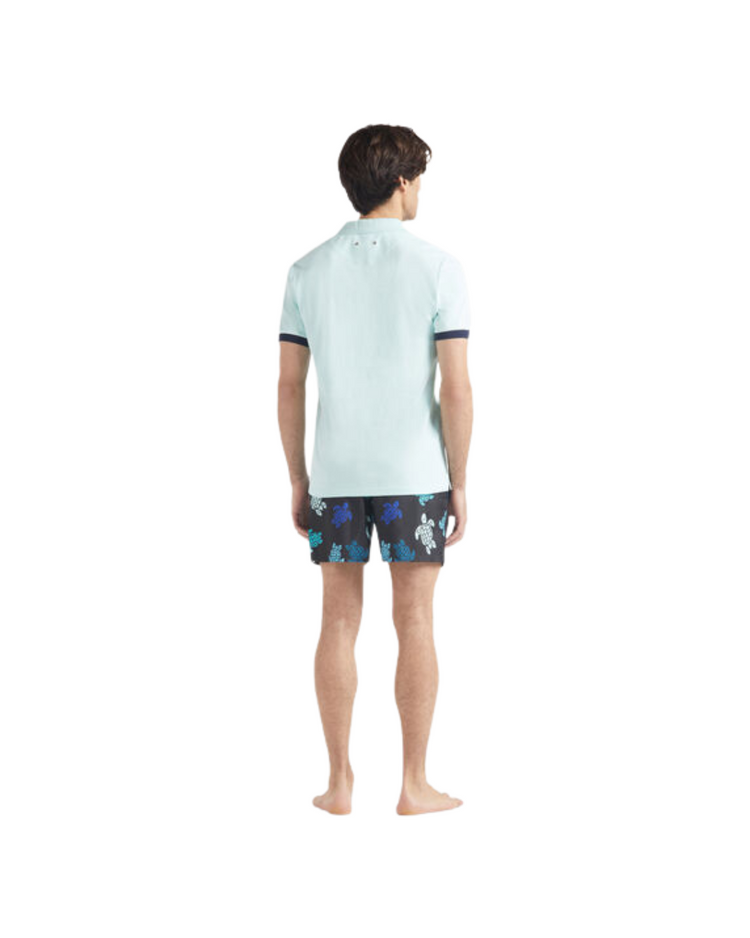 Men Organic Cotton Pique Polo Shirt Solid