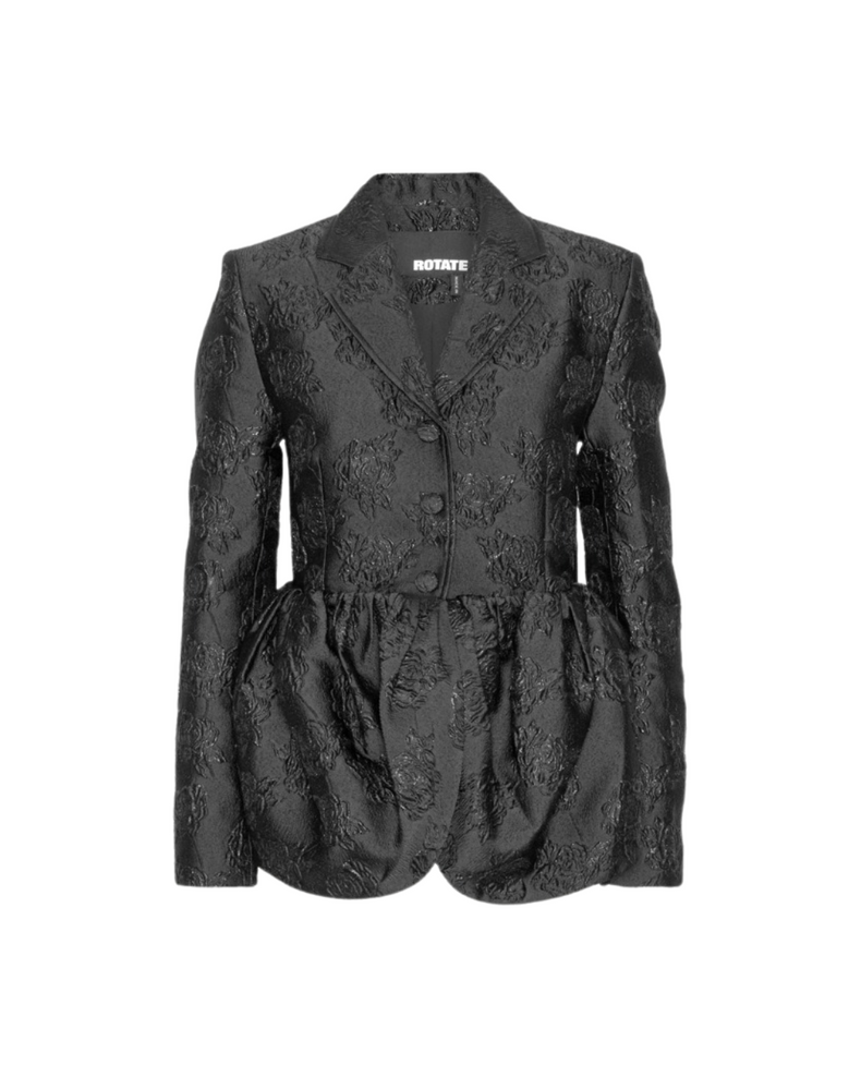 Jacquard Draped Blazer