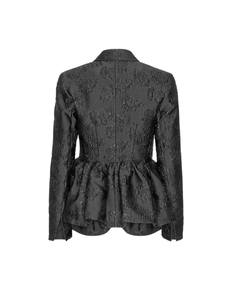 Jacquard Draped Blazer