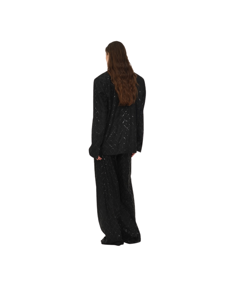 Wide Leg Sequins Pants
