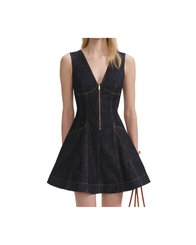 Indigo Denim Mini Dress