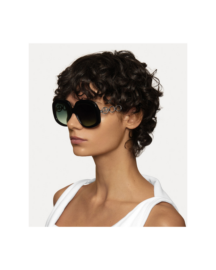 Balmoral Sunglasses Shiny Black