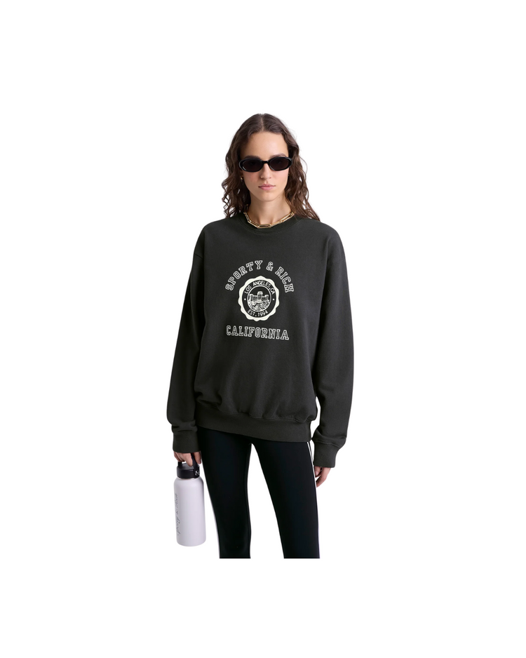 California Emblem Crewneck - Faded Black