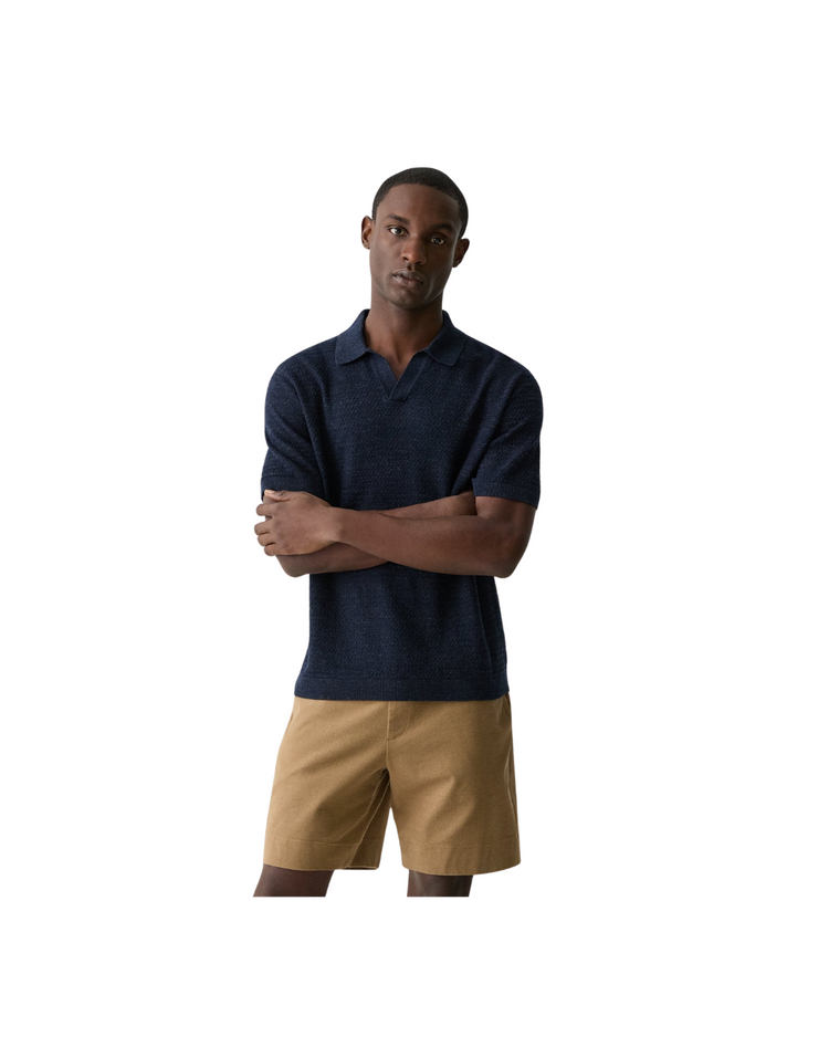 Brenan Polo Shirt In Pacific Linen
