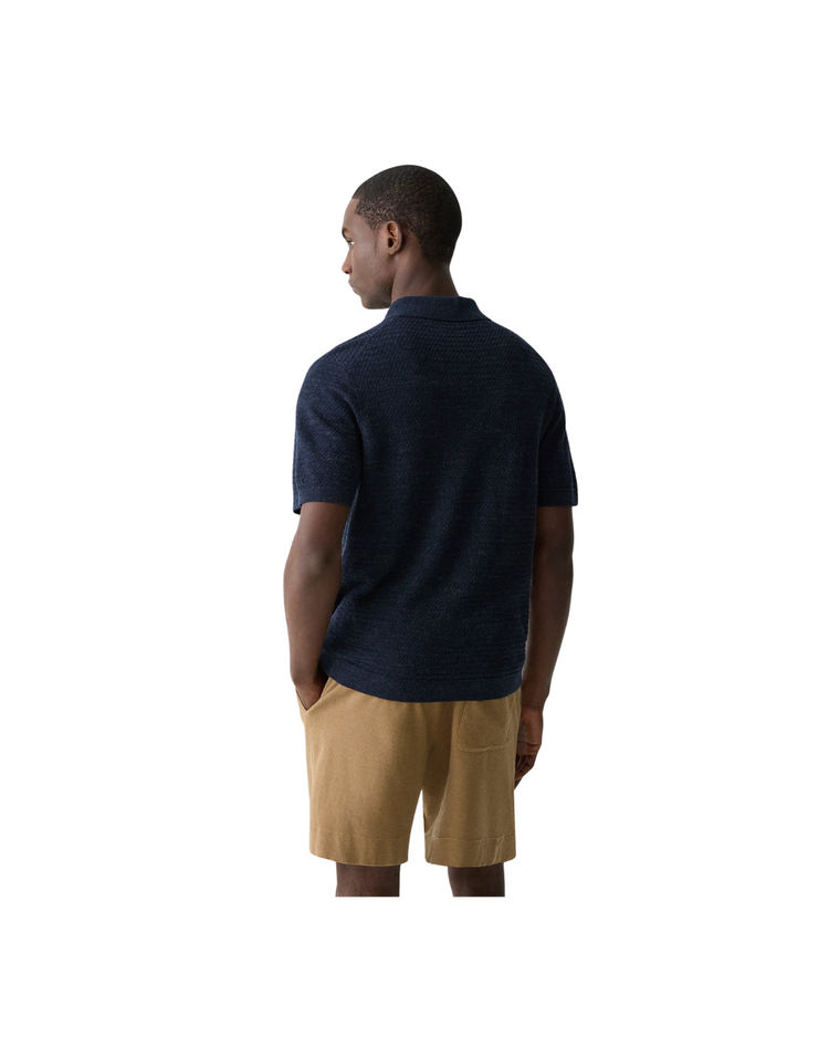Brenan Polo Shirt In Pacific Linen