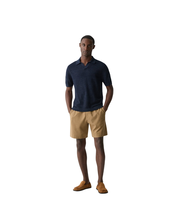 Brenan Polo Shirt In Pacific Linen