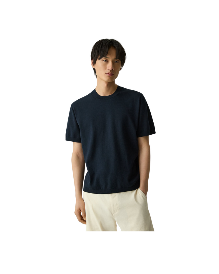 Relaxed Crewneck Tee in Cotton Light Twist