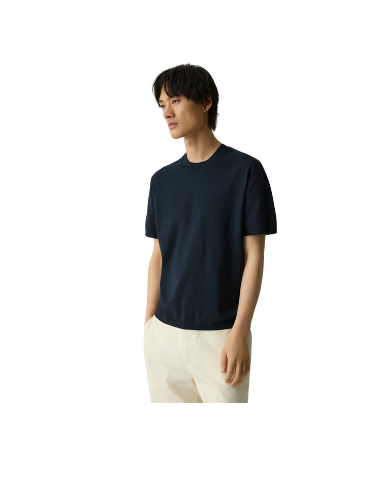 Relaxed Crewneck Tee in Cotton Light Twist