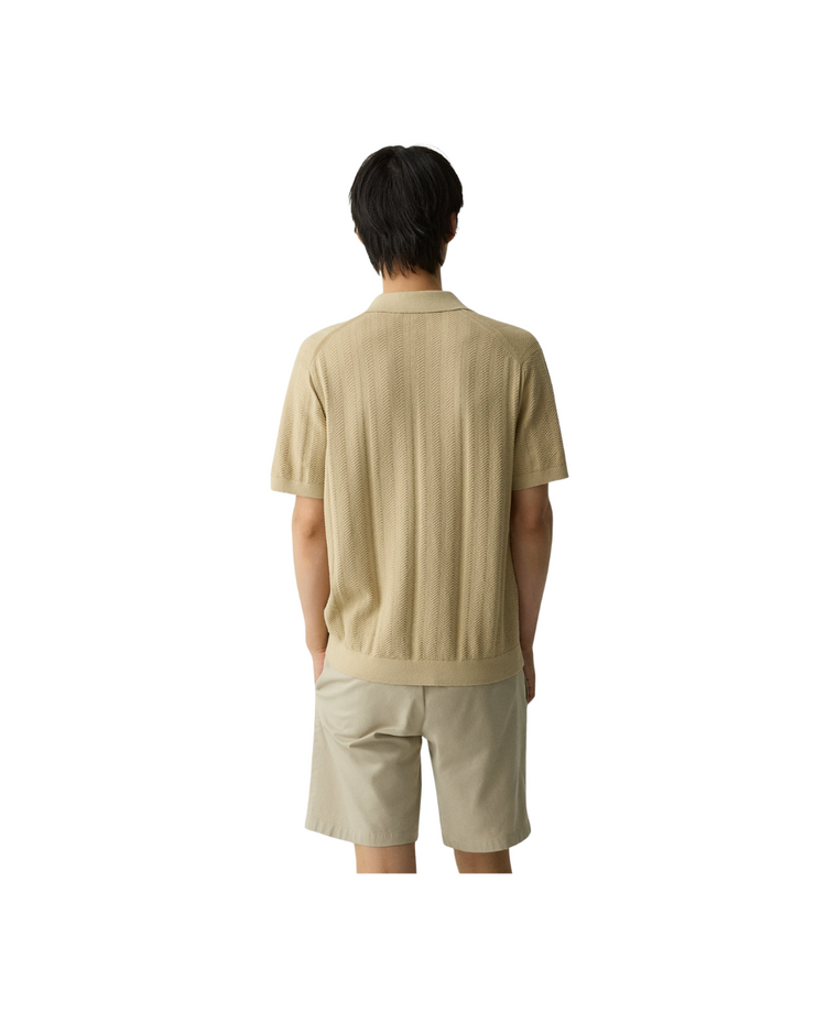 Camp Collar Shirt In Cotton Light Twist