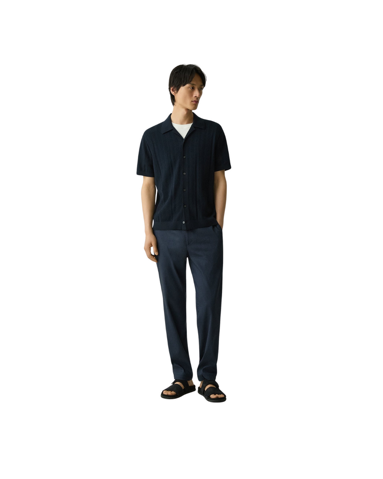 Camp Collar Shirt In Cotton Light Twist