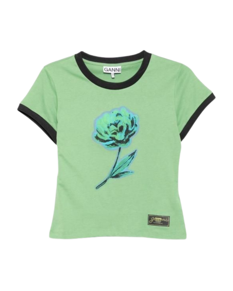 Basic Cotton Jersey Peony Baby Fit T-shirt