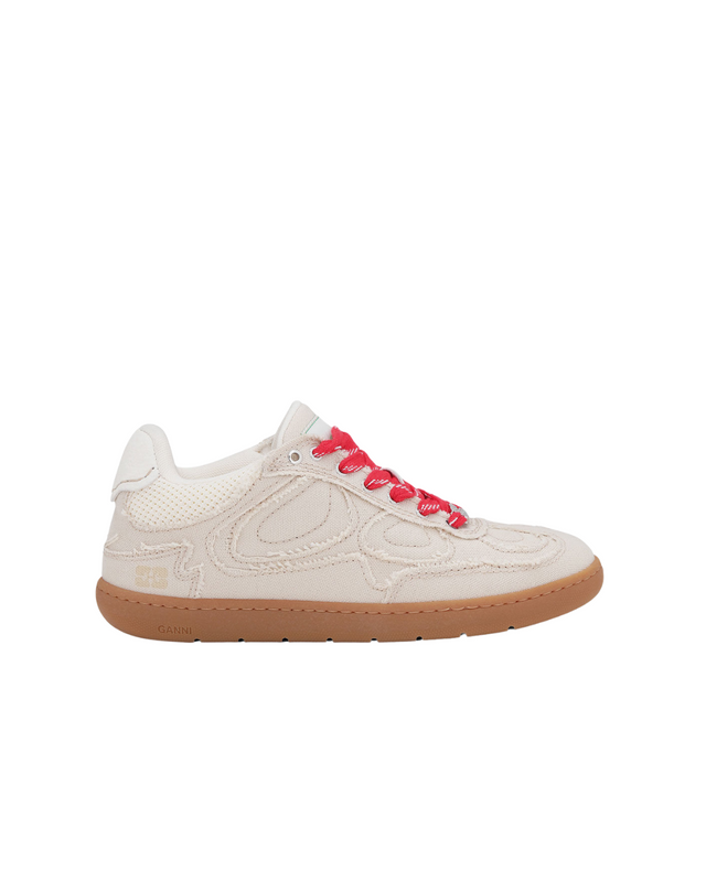 08 Canvas Raw Edge Sneakers