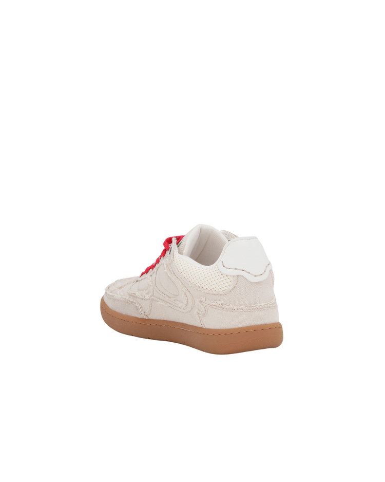 08 Canvas Raw Edge Sneakers