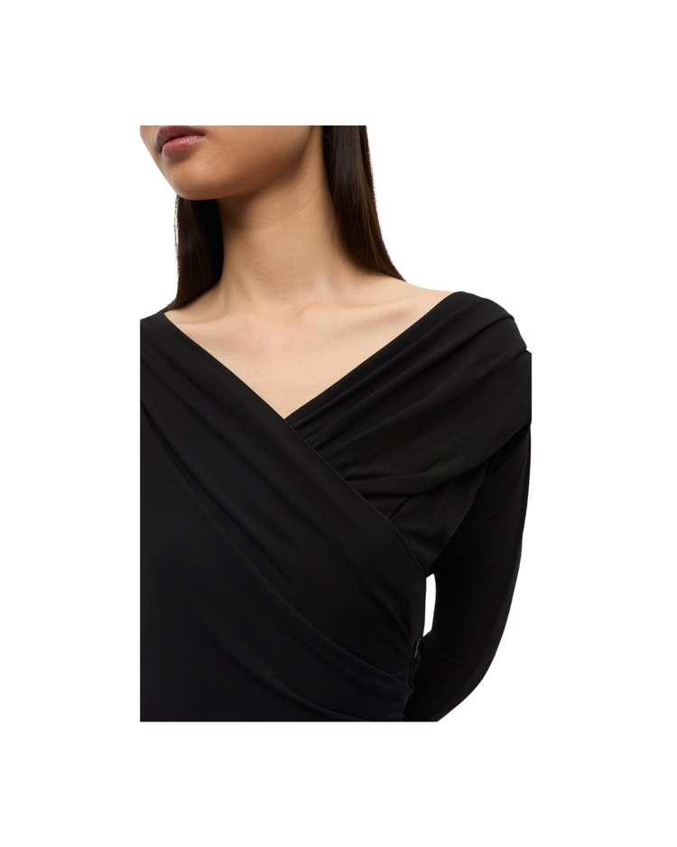 Black Ruched Dress