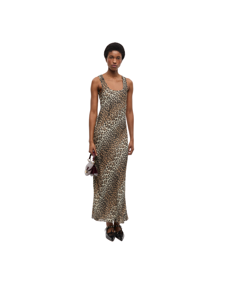 Leopard Print Maxi Dress