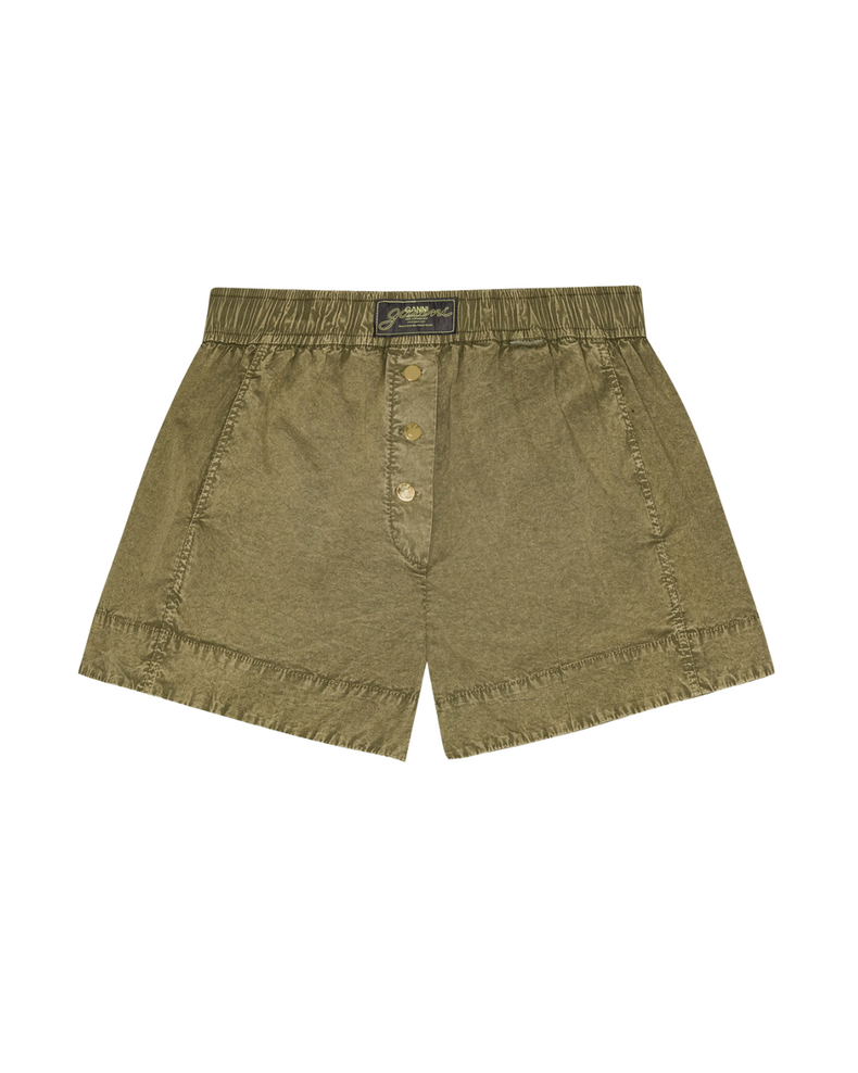 Washed Cotton Shorts