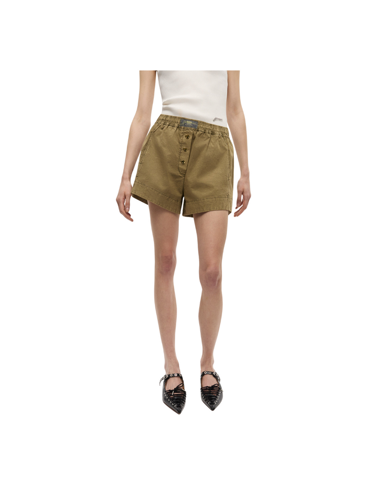 Washed Cotton Shorts