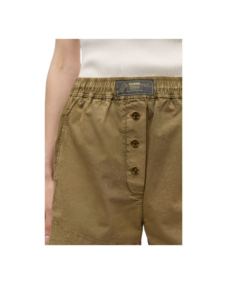 Washed Cotton Shorts