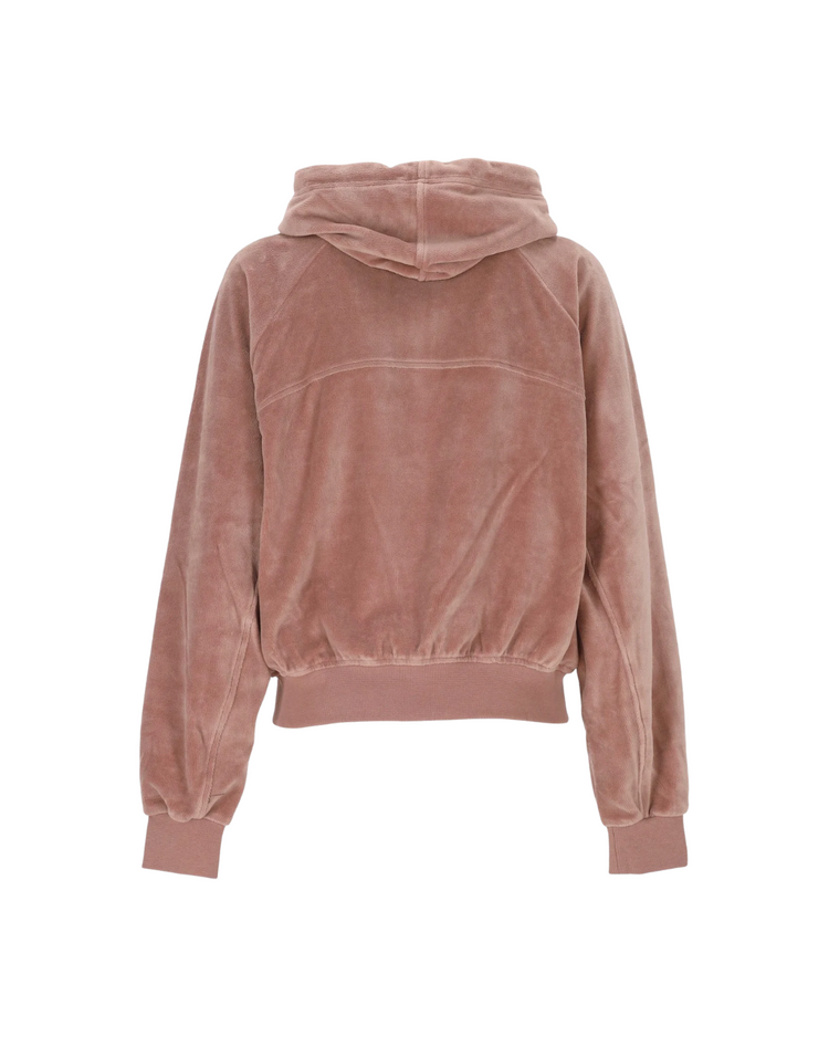 Cropped Raglan Zip Hoodie