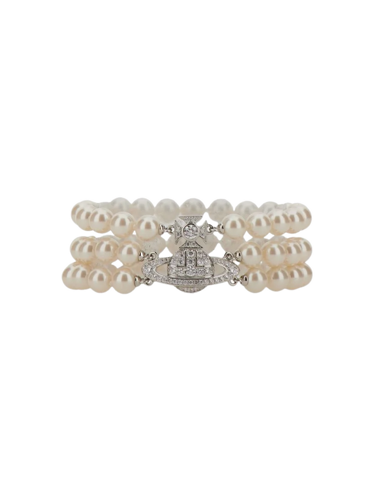 Graziella Three Row Pearl Bracelet