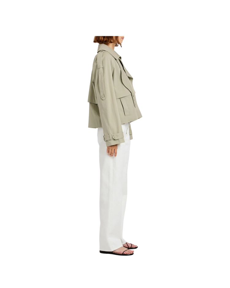Yasmin Cropped Trench