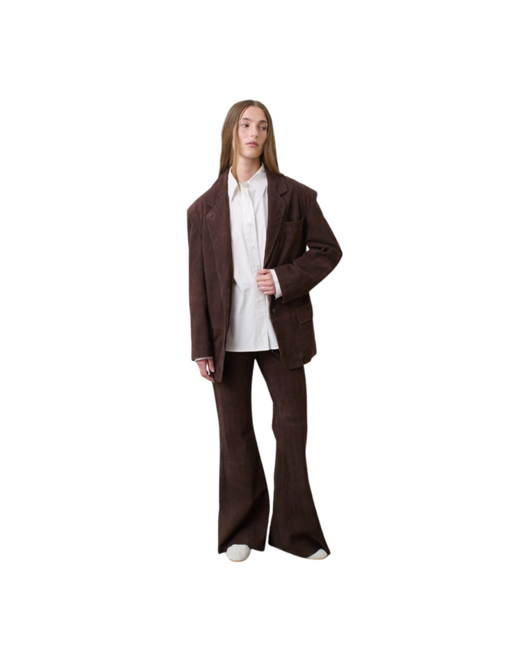 Oversized Suede Blazer