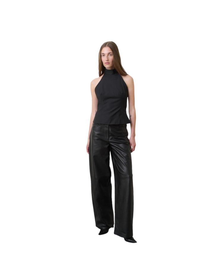 Cocoon Leather Pants