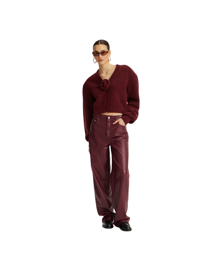 Mid Waisted Piping Pants