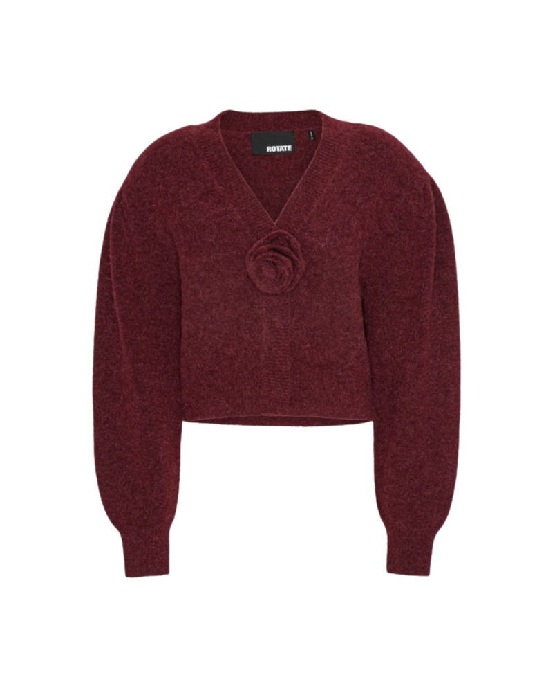 Knit Puffsleeve Cardigan