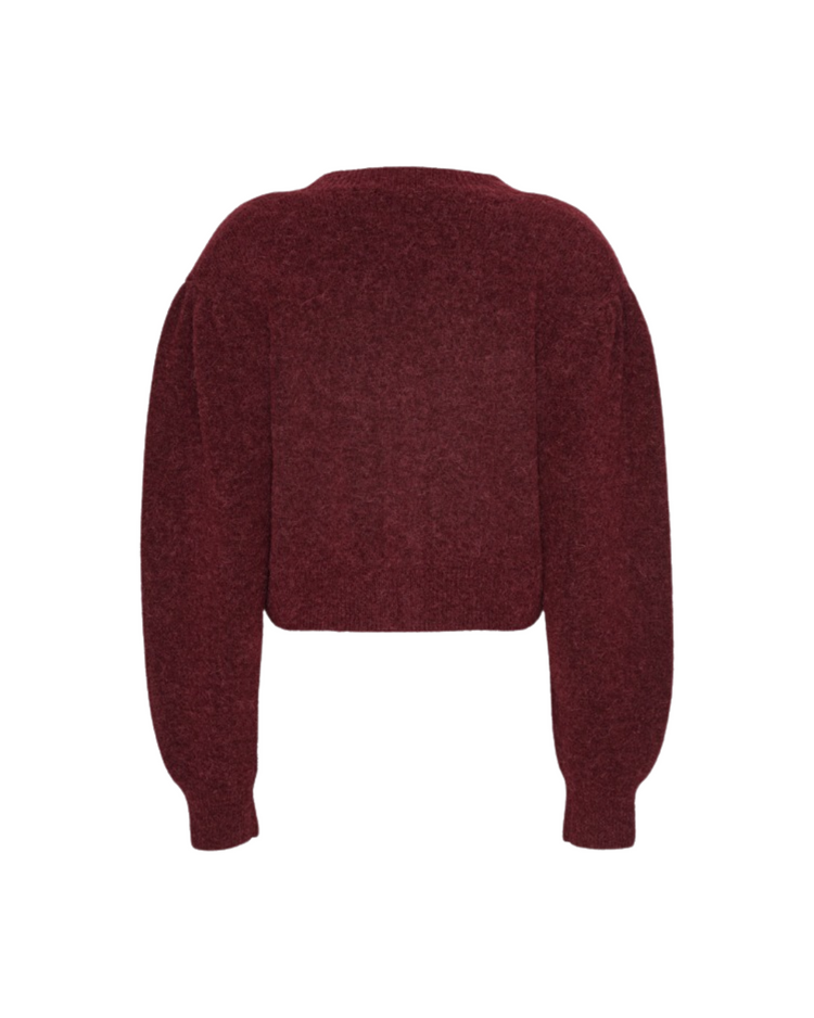 Knit Puffsleeve Cardigan